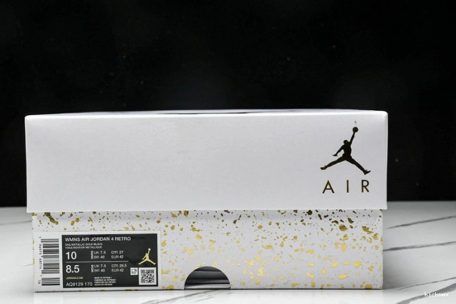 Rep MAX AQ9129-170 Jordan Retro Gold Metallic 4 0725